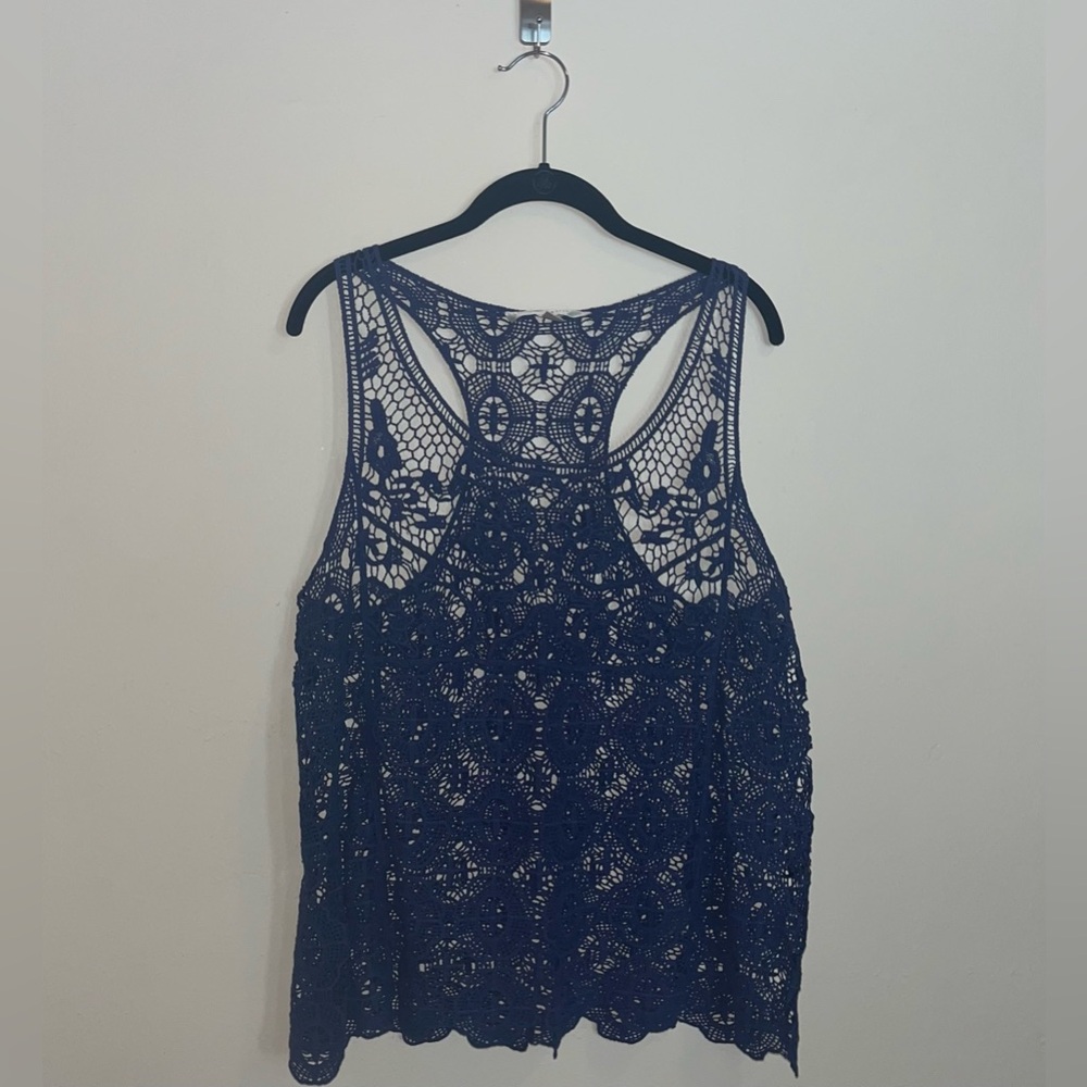 Lauren Conrad XL Racerback Lace Tank Top